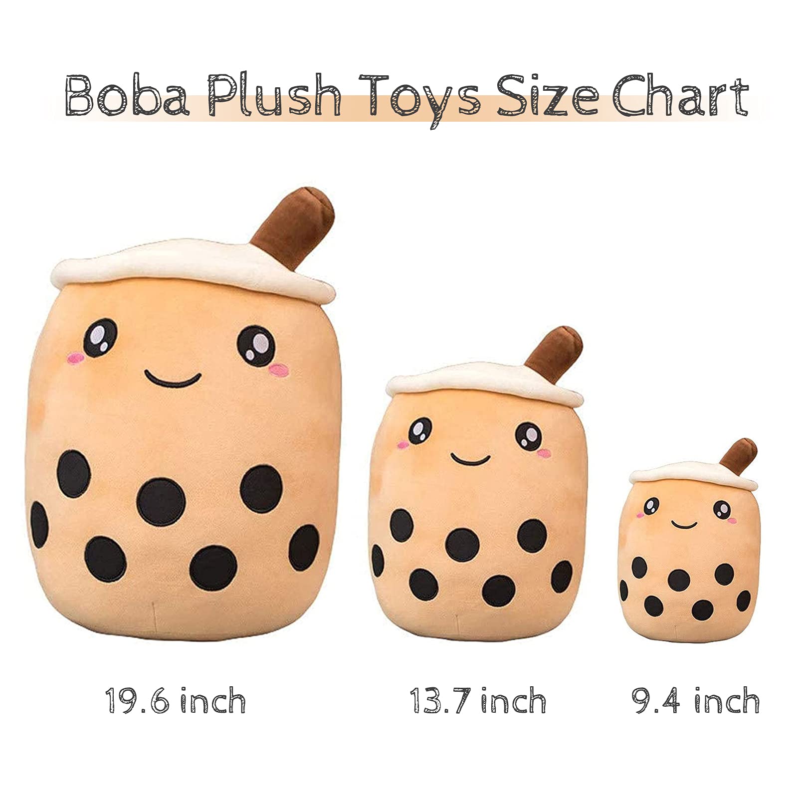 VHYHCY huggable bubble tea plush, a cozy bedside companion.