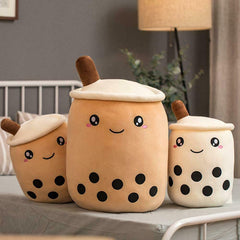 VHYHCY soft milk cup plush cushion, a comforting bedtime companion.