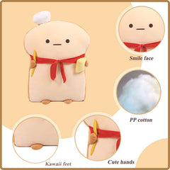 VHYHCY Toast Bread Pillow reading pose provides sofa study support