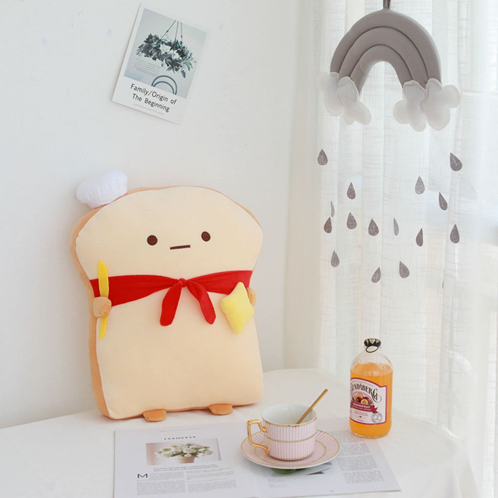 VHYHCY Toast Bread Pillow surprised expression adds playful decor and comfort