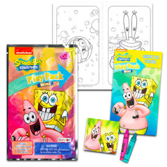 Viacom SpongeBob grab-n-go play pack with coloring pages and stickers for kids' activities.