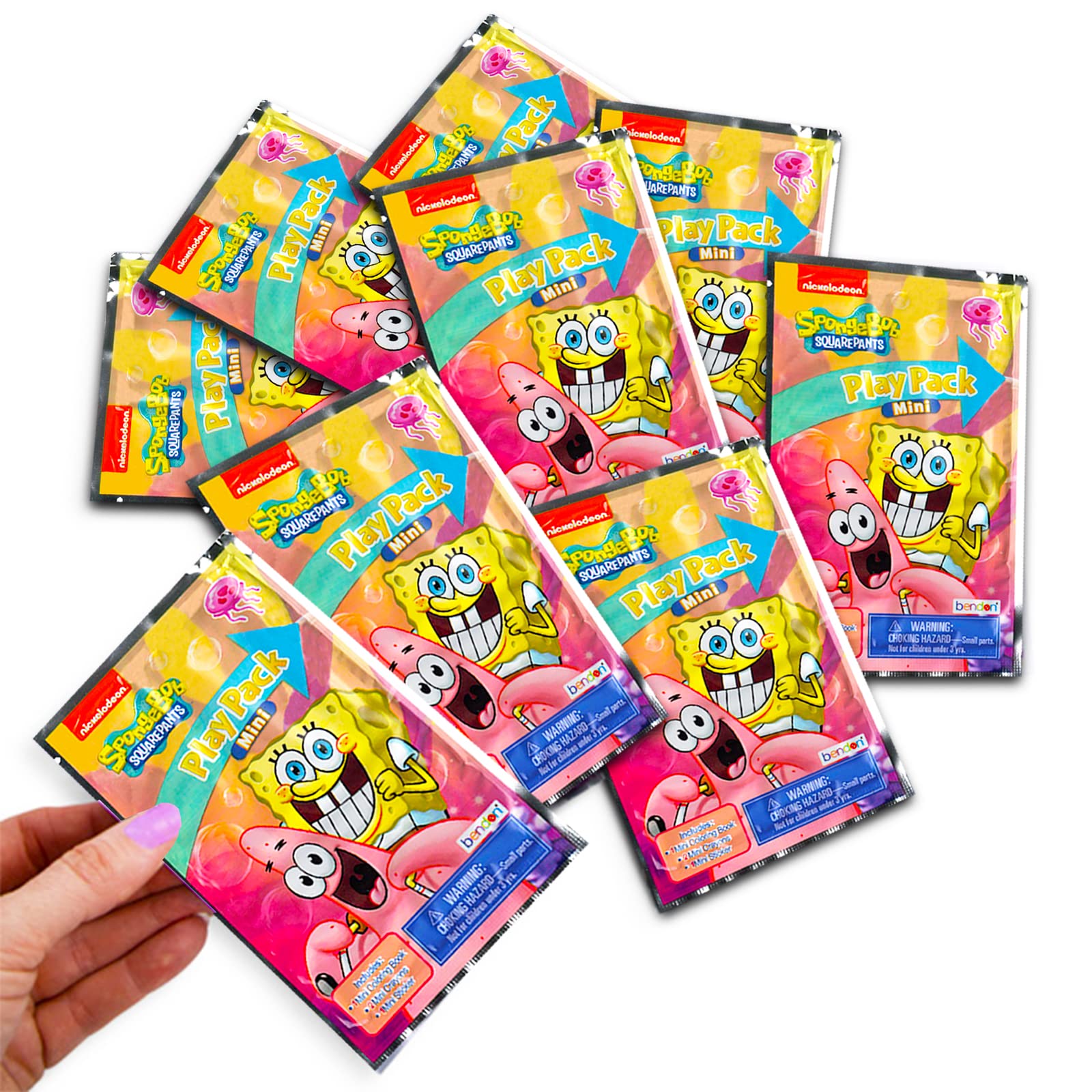 Viacom SpongeBob stickers and colors kit for creative party time.
