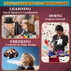 VIANBYE Magic Kit 24-in-1 Child-Safe Materials ensure safe, comfortable practice.