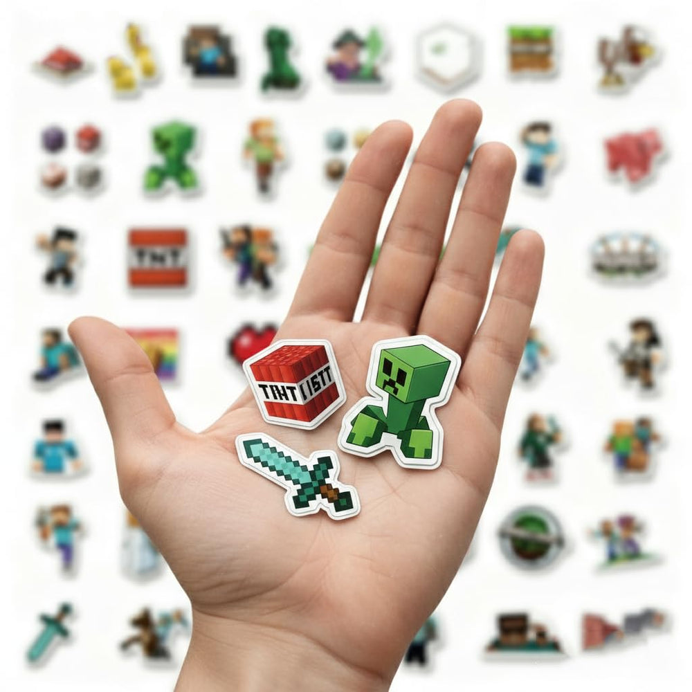 VIBEBOOSTER pixel sticker pack featuring 150 designs for party favors and decorations