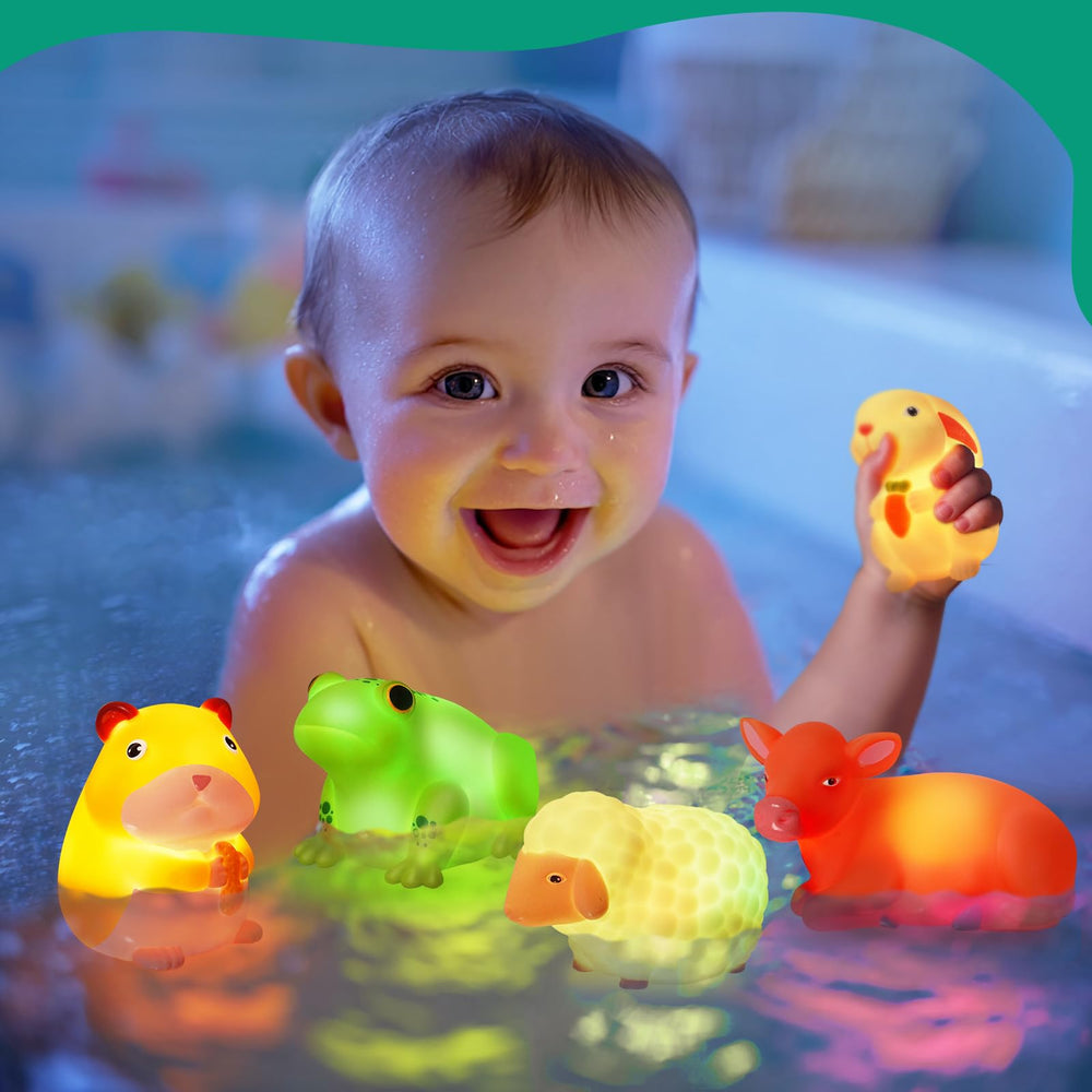 VIBOYLAR glowing color-change farm animal toy sparks curiosity during water play.