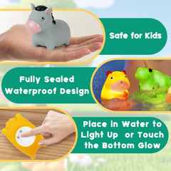 VIBOYLAR tiny 2.5-inch bath toy fits small fingers for easy handling.
