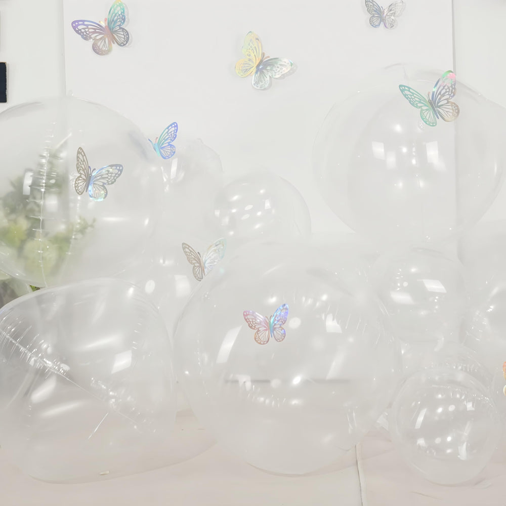 Vibzox clear foil balloon 10inch adds a versatile table decoration.