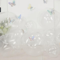 Vibzox clear foil balloon 10inch adds a versatile table decoration.