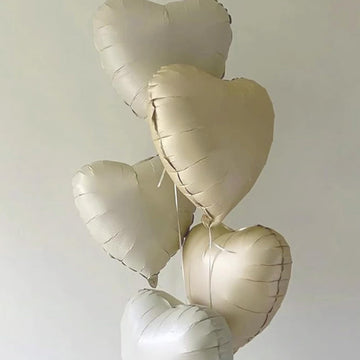 Vibzox heart balloons with ribbon ready for elegant balloon bouquets
