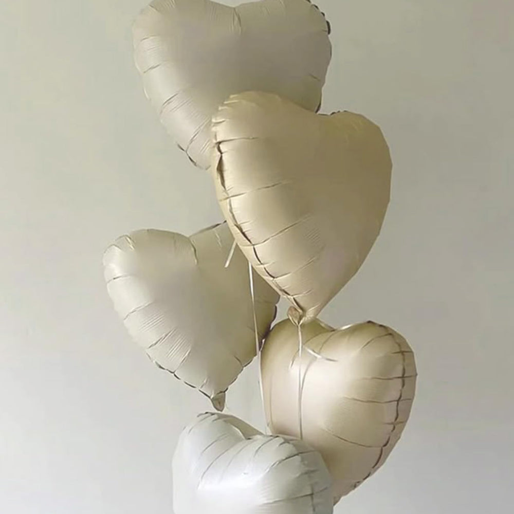 Vibzox heart balloons with ribbon ready for elegant balloon bouquets