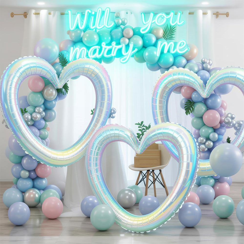 Vibzox 3-pack hollow-out heart decor for celebrations and reuse