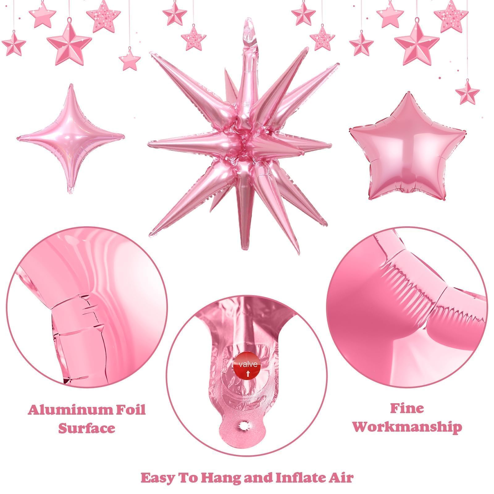 Vibzox metallic balloon with auto-seal for tidy, reusable decor