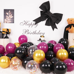 Vibzox metallic gold balloons create a luxe, party-ready look.