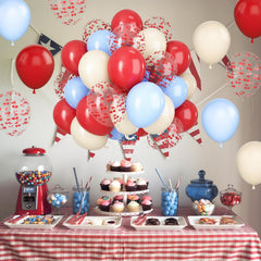 Vibzox pastel blue cherry balloons for fresh wedding or party vibes