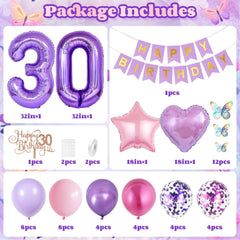 Vibzox purple heart foil balloon adds romantic focal point for cake table