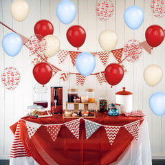 Vibzox sand white cherry balloons for elegant baby showers and celebrations
