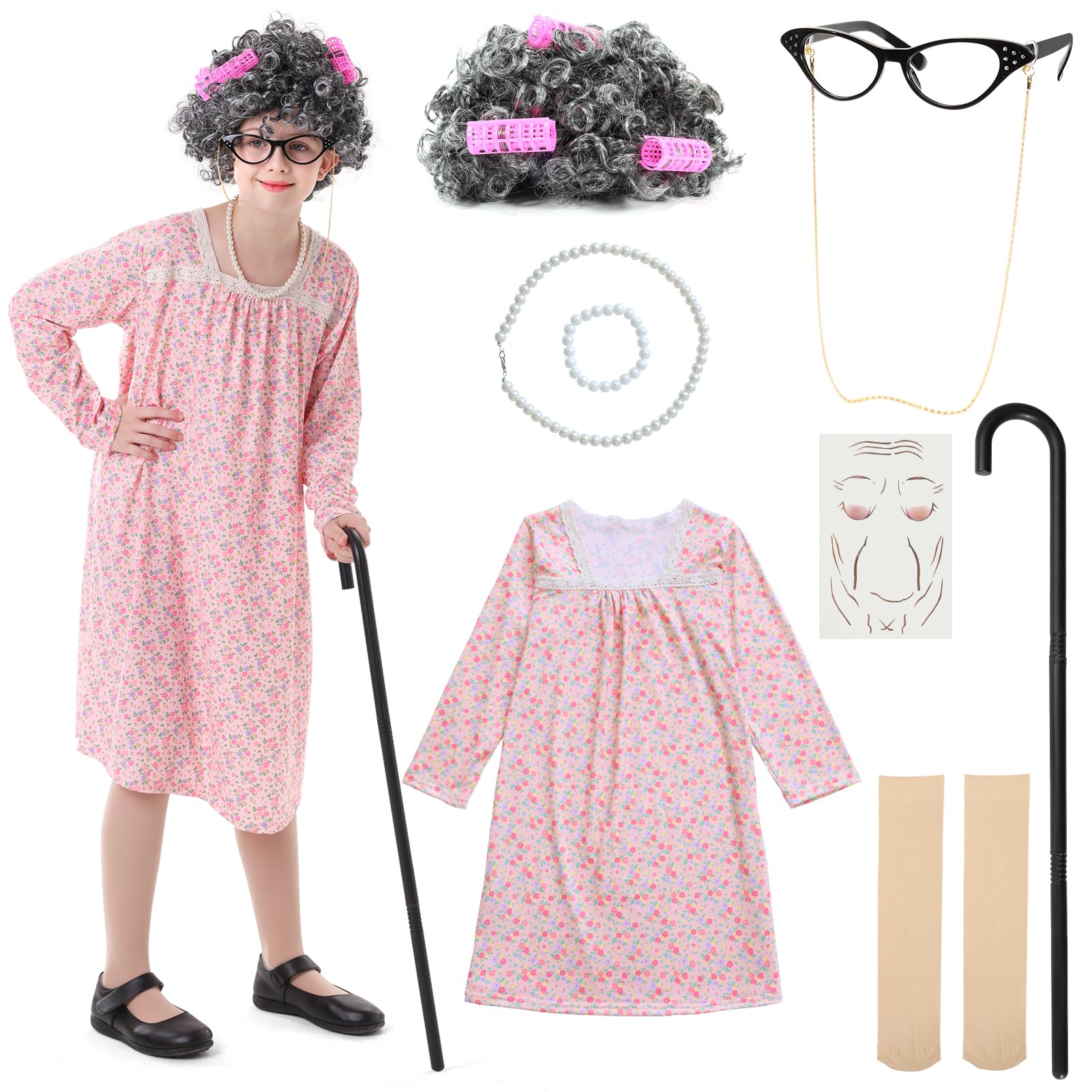 VICAMB 100 Days School costume dress for girls, ideal for classroom celebrations and dress-up