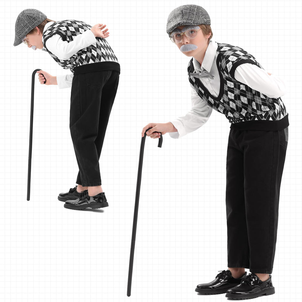 Vicamb Old Man Costume hat, sturdy headwear prop for realistic character.