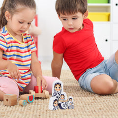 VICASKY handmade wooden doll kit enabling creative assembly and crafting fun for children