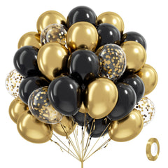 Vicduotex black balloons 12inch for bold party backdrops