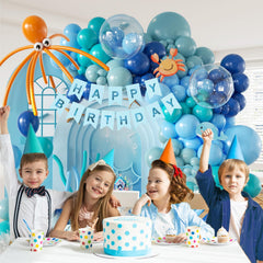 Vicduotex clear 18inch balloons with eyeball accents for playful underwater vibe