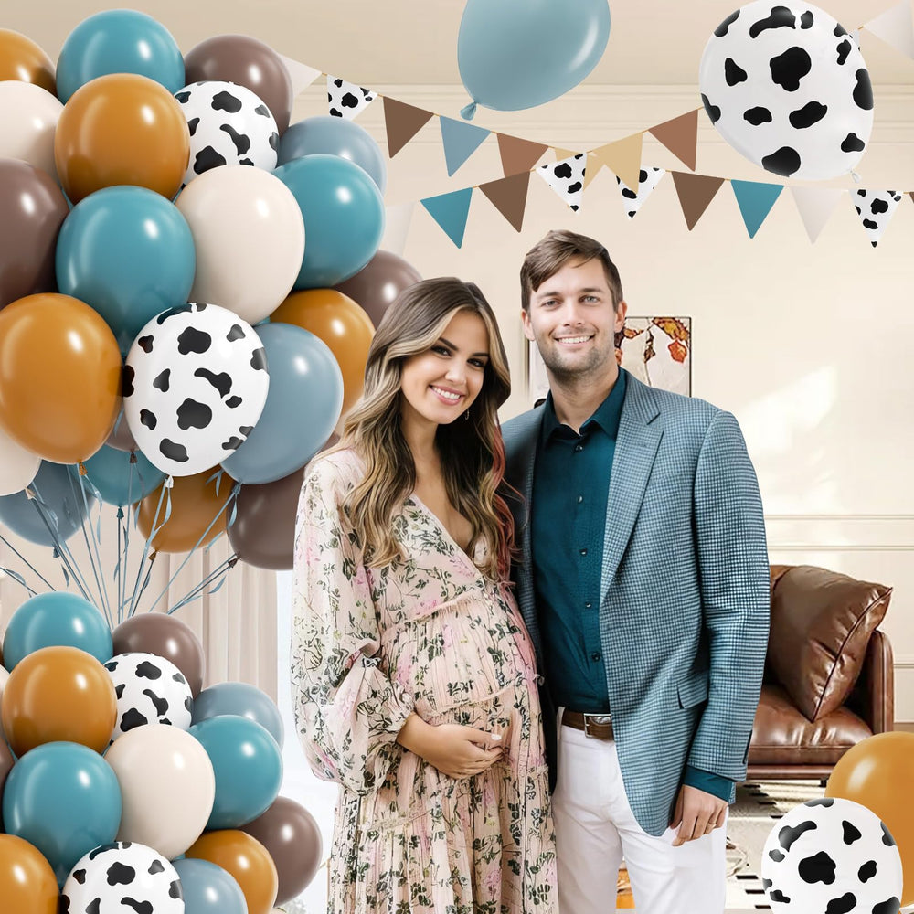 Vicduotex cowboy balloons dusty blue perfect for layered garlands