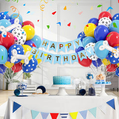 Vicduotex assembly kit with balloons, glue dots, and ribbon for easy setup