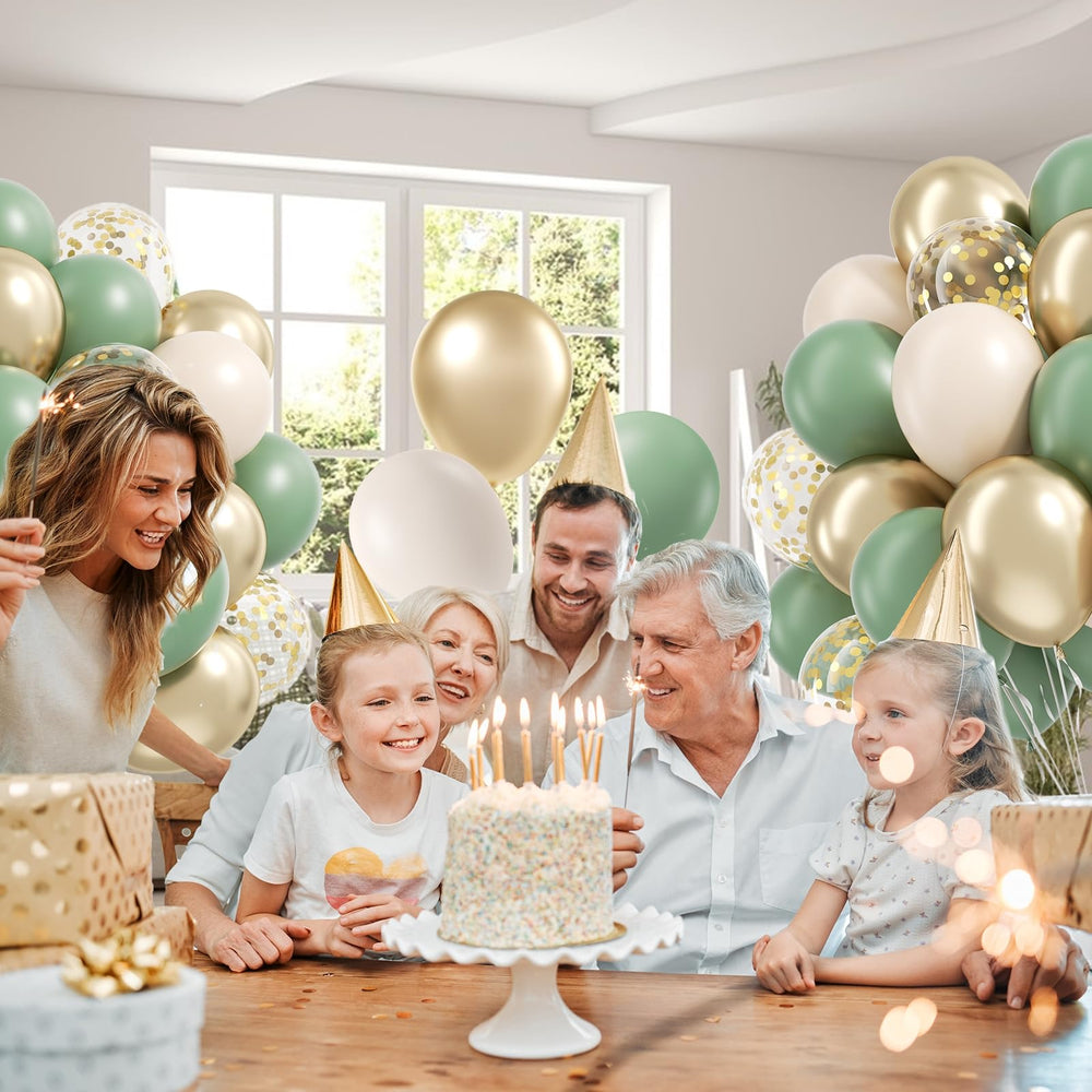 Vicduotex gold confetti balloons sparkle for festive moments