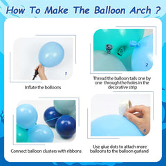 Vicduotex light-blue 10inch balloons ideal for filling gaps in garlands