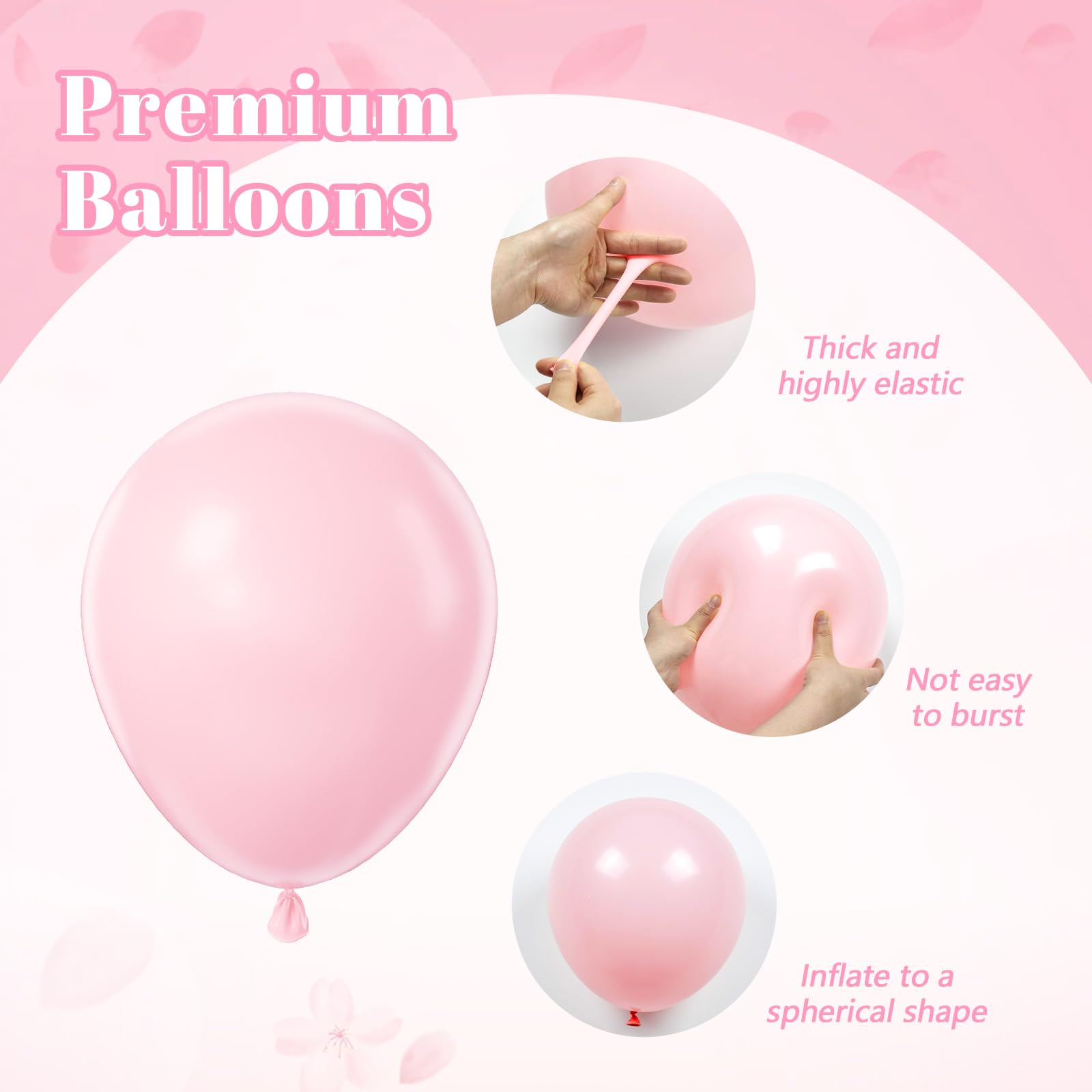 Vicduotex pearl white balloons ideal as a clean backdrop