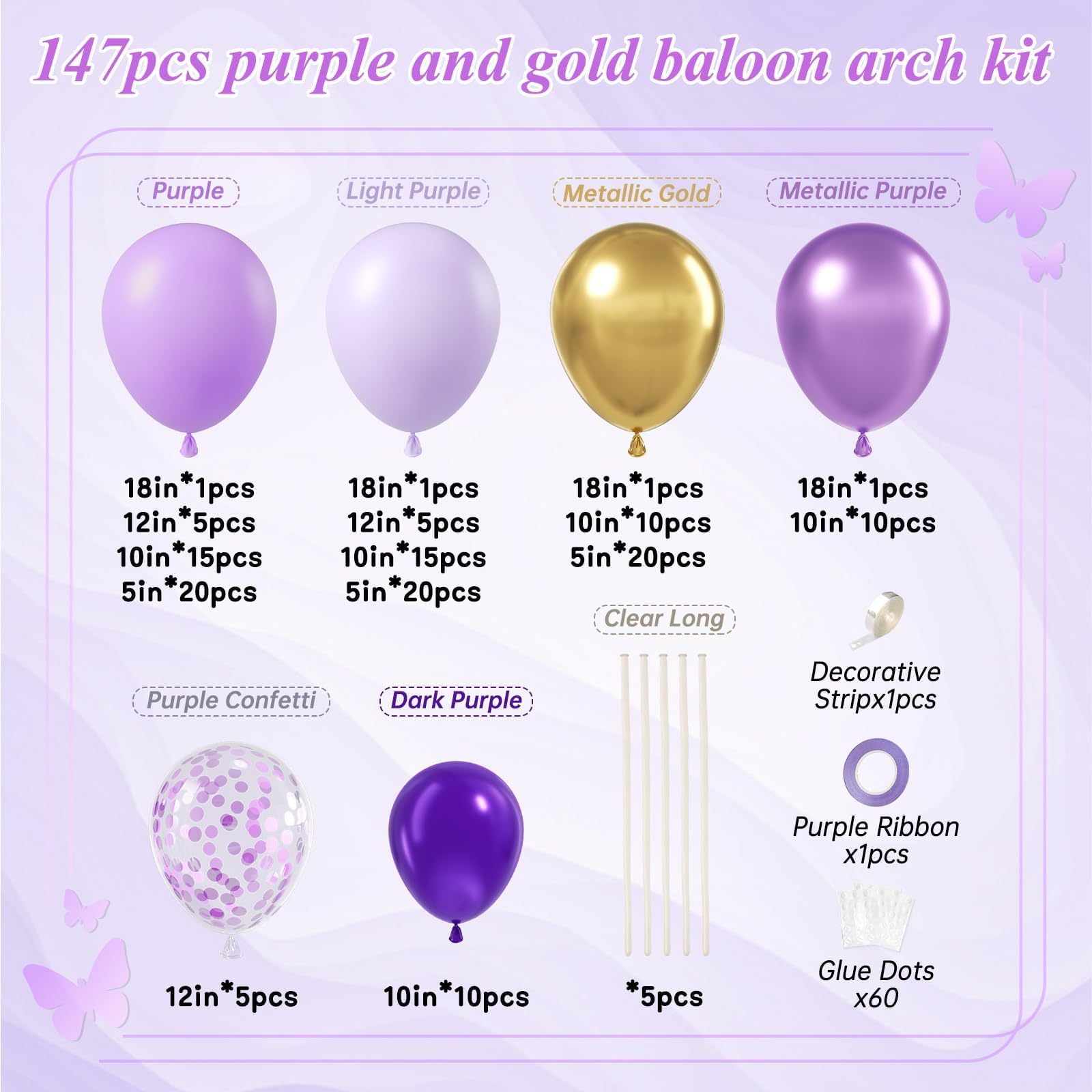 Vicduotex purple 18inch balloon closeup highlights bold color and visibility for photo-worthy backdrops.