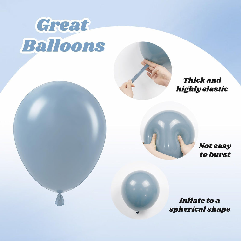 Vicduotex sand white 12-inch balloons create light, airy displays