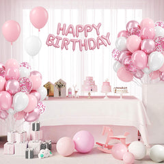 Vicduotex versatile pink and white decor for weddings, baby showers, or birthdays