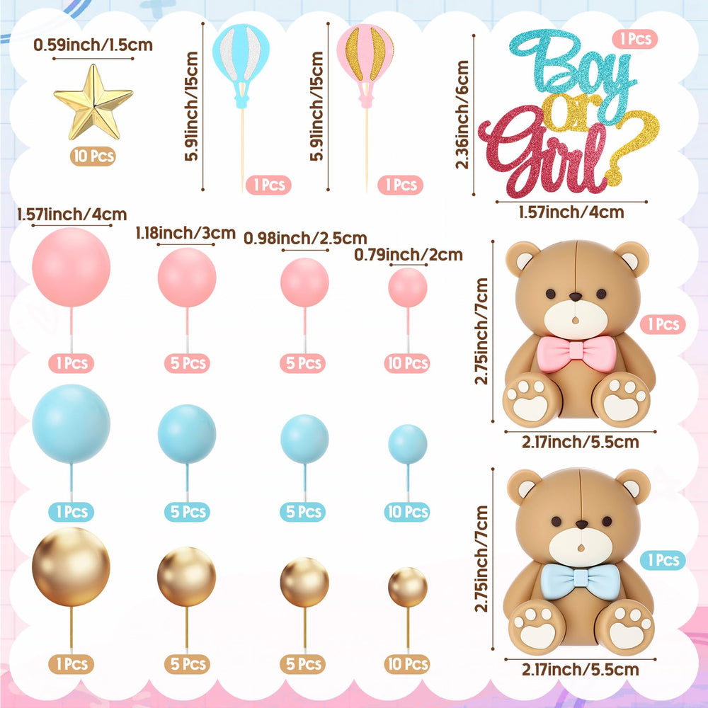 Vicenpal bear ornaments adding playful charm to cake decorations