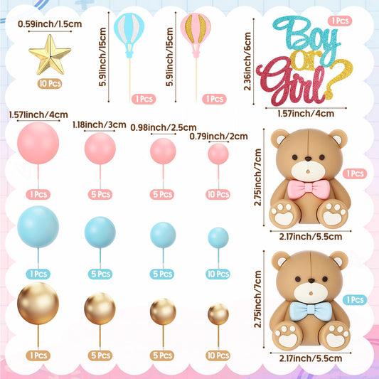 Vicenpal bear ornaments adding playful charm to cake decorations