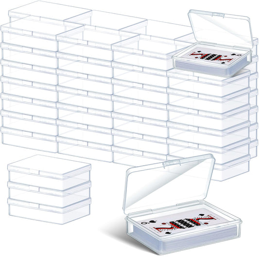 Vicenpal clear card box front view for quick card access and organization.