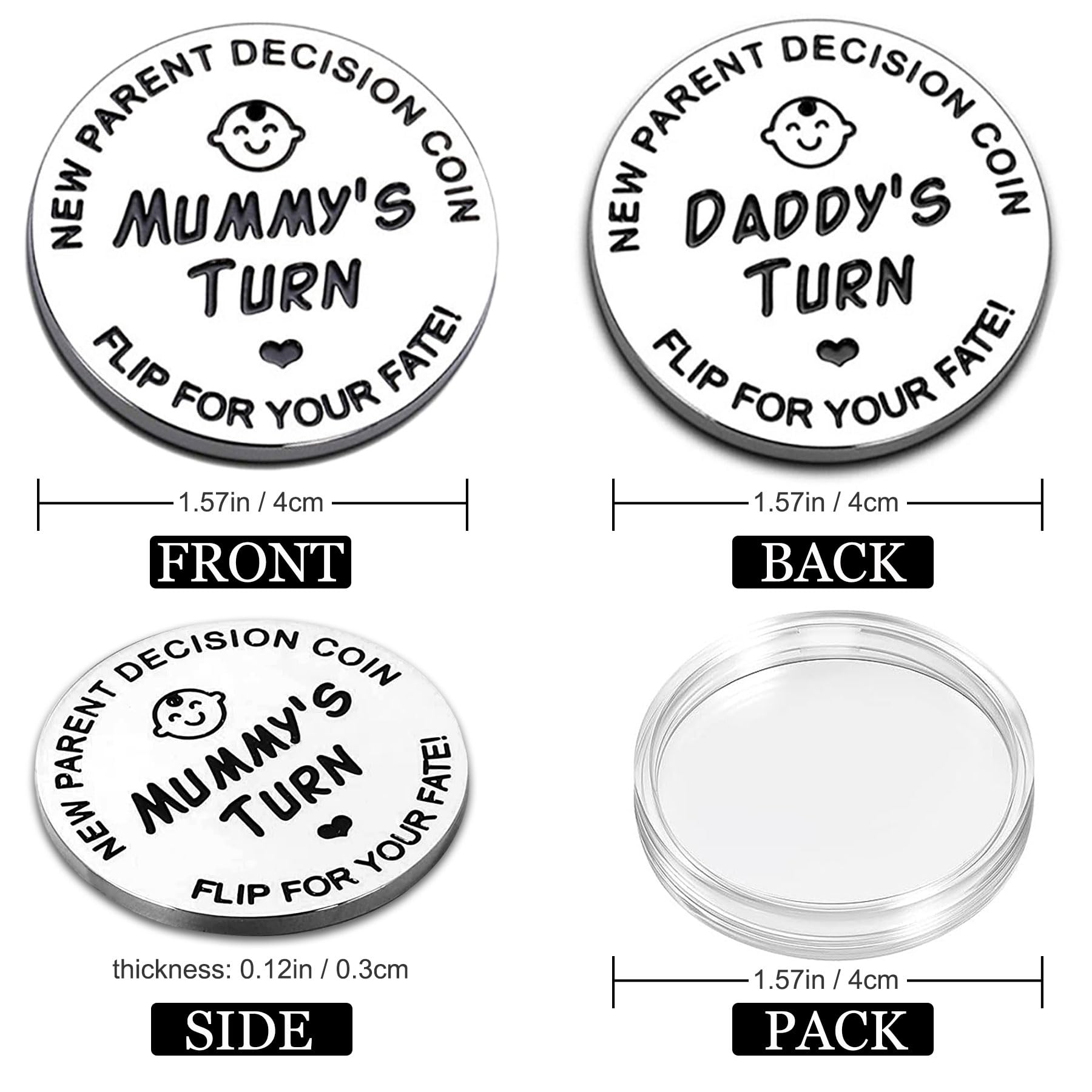 Vichona mummy's-turn coin highlights Mummy's Turn for soothing nighttime routines