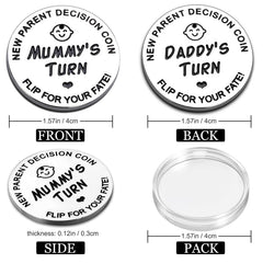 Vichona mummy's-turn coin highlights Mummy's Turn for soothing nighttime routines