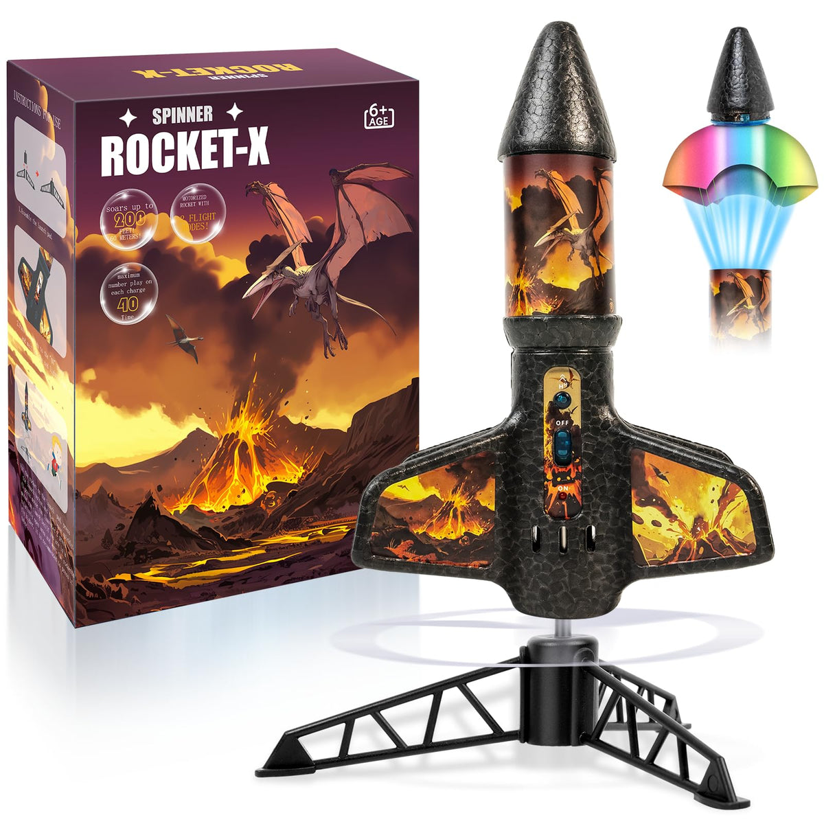 VICHTOP rocket launcher assembled for outdoor fun and extended flight