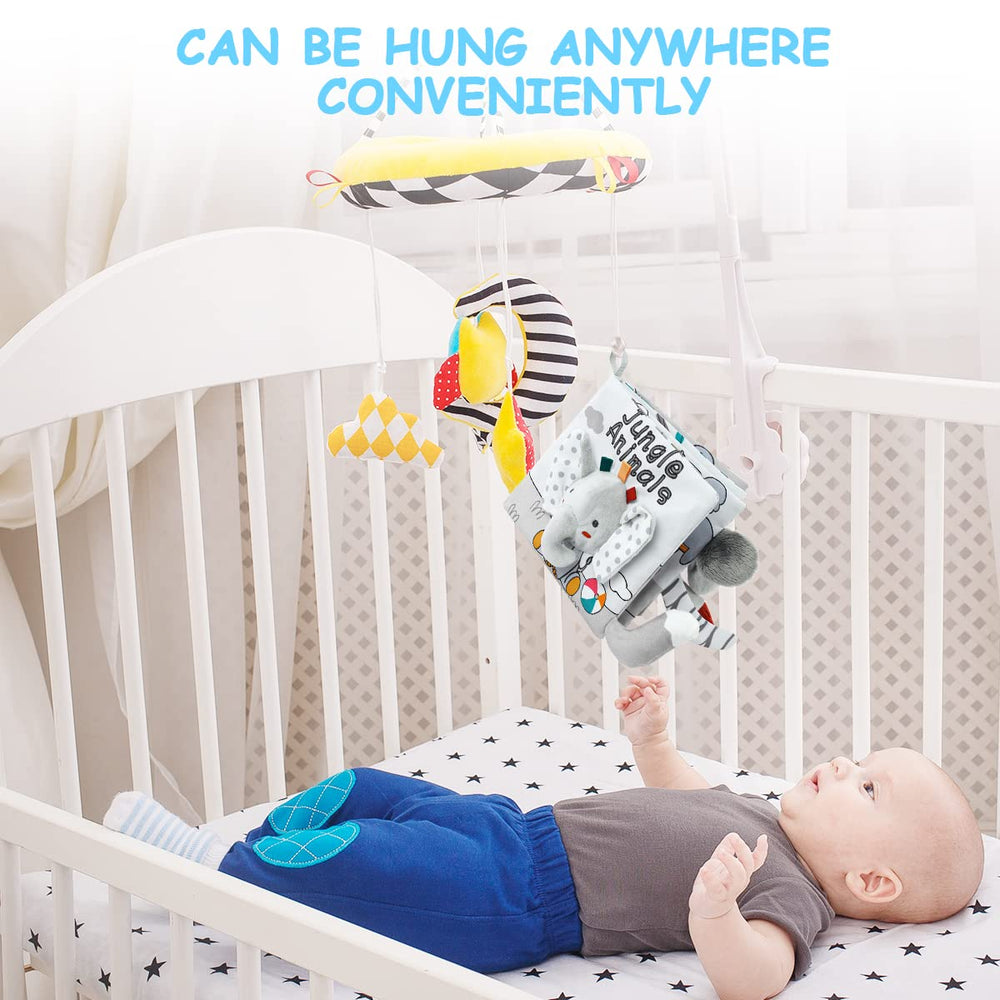 Vicloon baby engaged with book during tummy time or travel