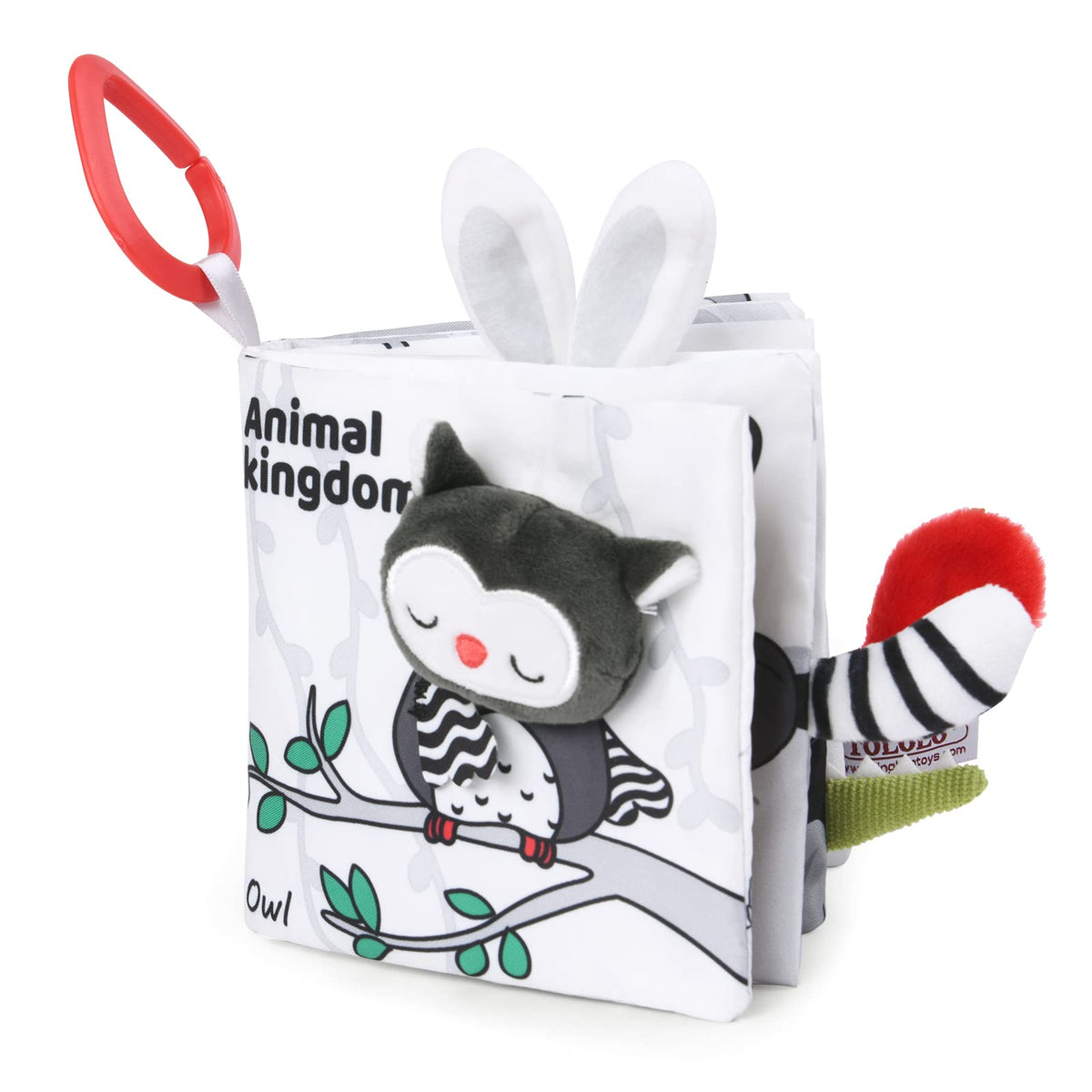 Vicloon Forest Cloth Book cover with high-contrast visuals to engage baby focus.