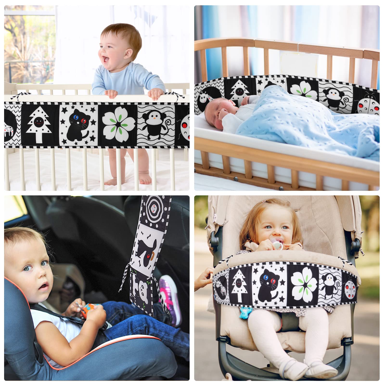 Vicloon Portable Infant Sensory Toy for on-the-go visual play.
