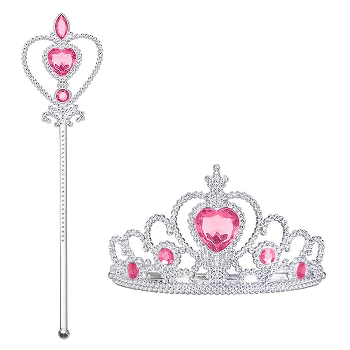 Vicloon princess crown for girls, soft durable plastic for comfortable dress-up