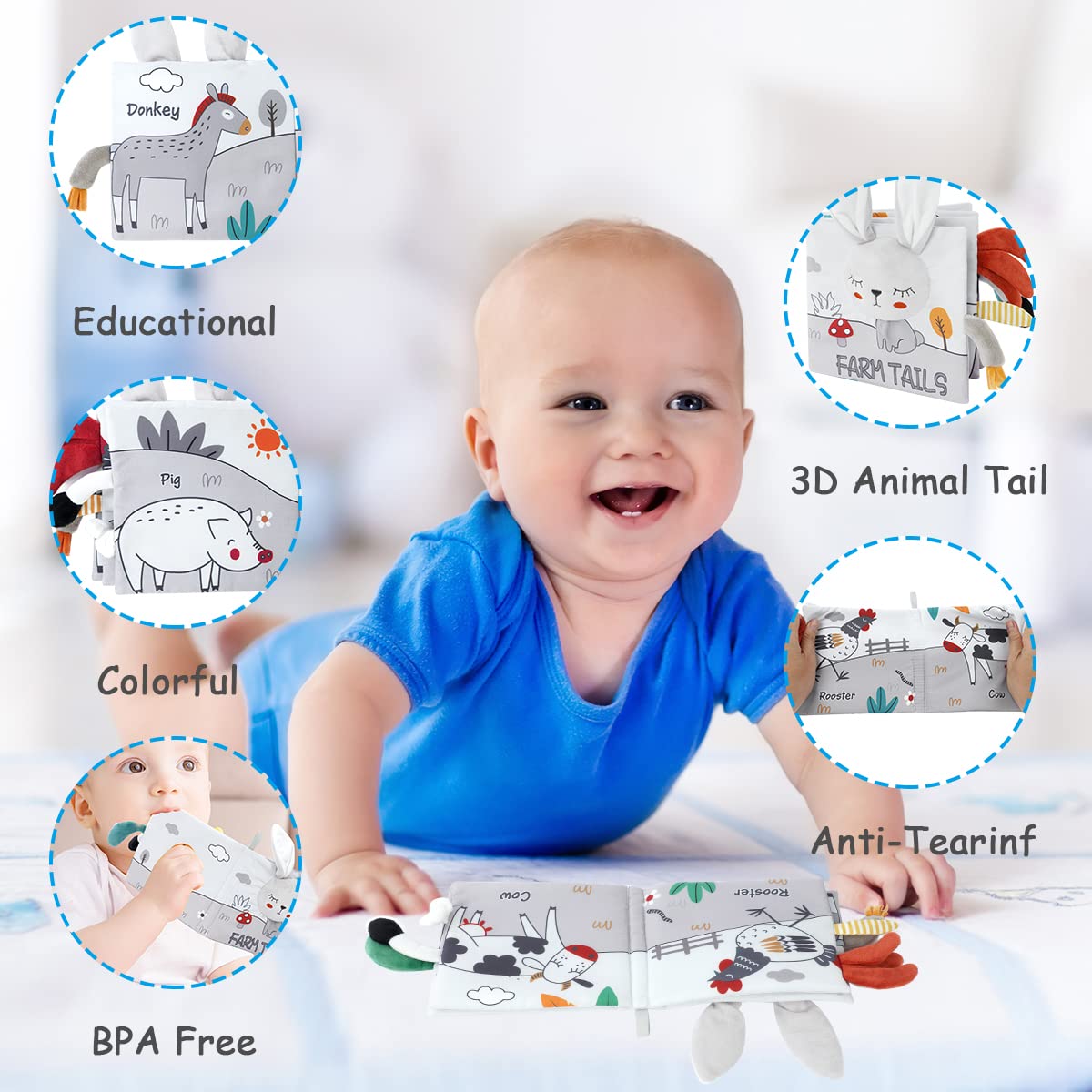 Vicloon Rabbit stroller handle enables easy on-the-go play and portability