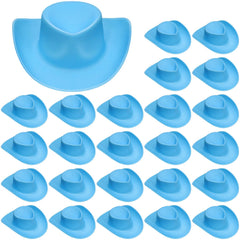 VICROIC blue mini cowboy hat for dolls adds cute realism to playtime