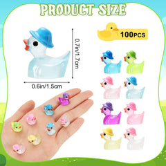 VICROIC mini resin ducks in eight colors add vibrant night-time accents.