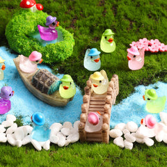 VICROIC resin ducks decorate Easter eggs and DIY projects with charm.