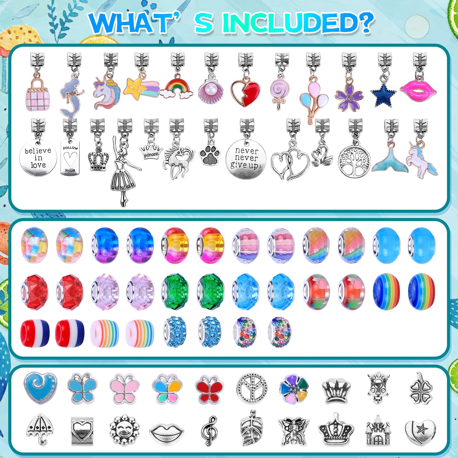 VICTLOV unicorn charms adding magical flair to kids' crafts