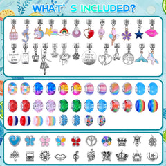 VICTLOV unicorn charms adding magical flair to kids' crafts