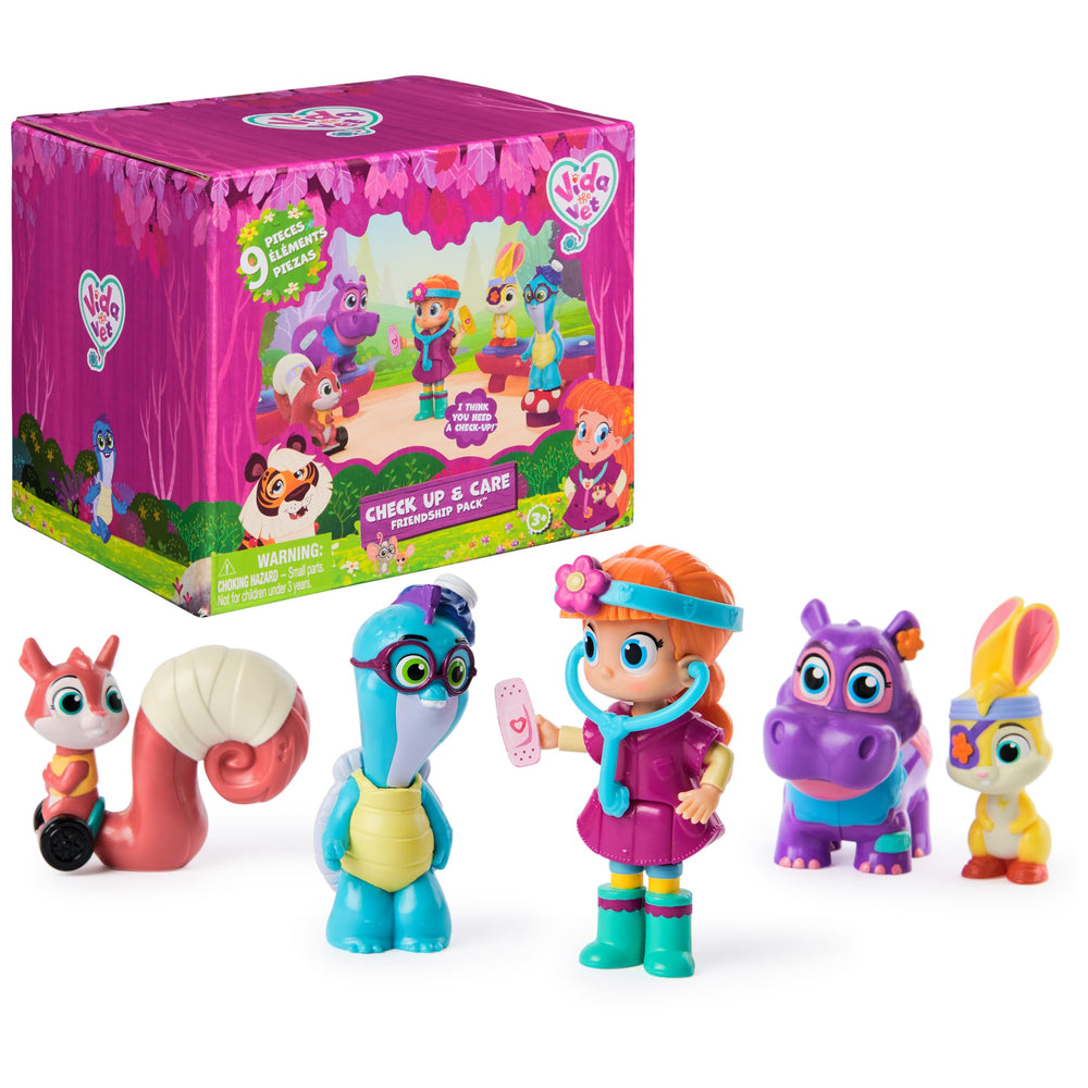 Vida the Vet Checkup Pack: Vida figure with animal friends for imaginative pretend play.